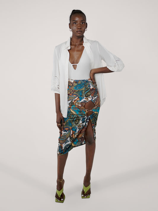 SPELLBOUND RUCHED SKIRT